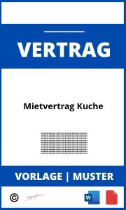 Mietvertrag Küche PDF WORD